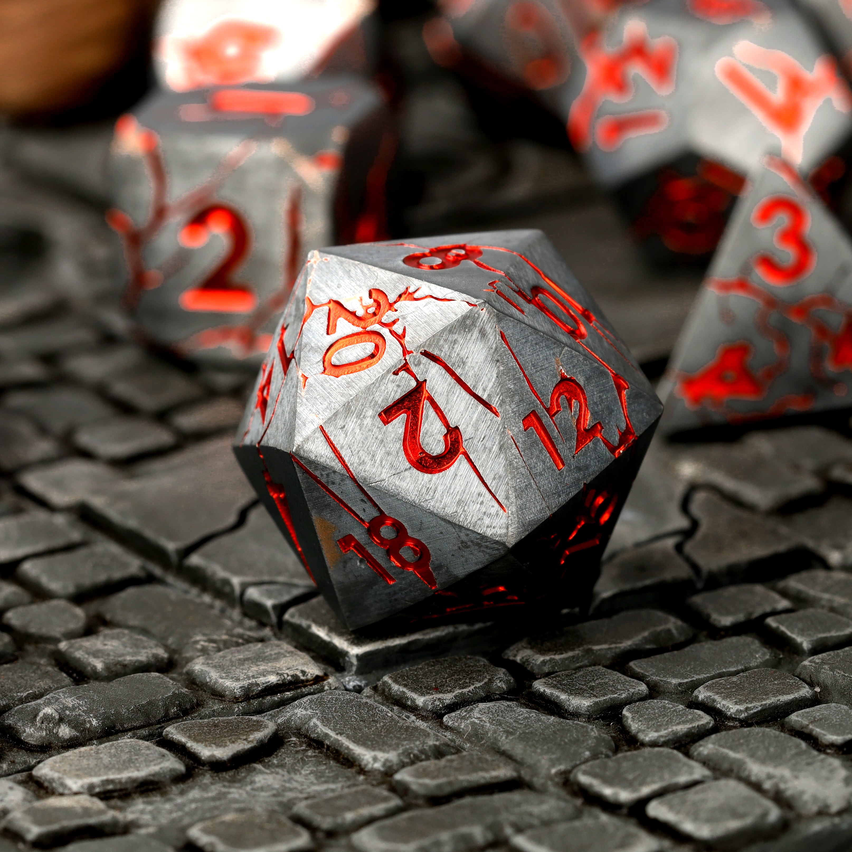 Rifted Blade Metal RPG Dice Set