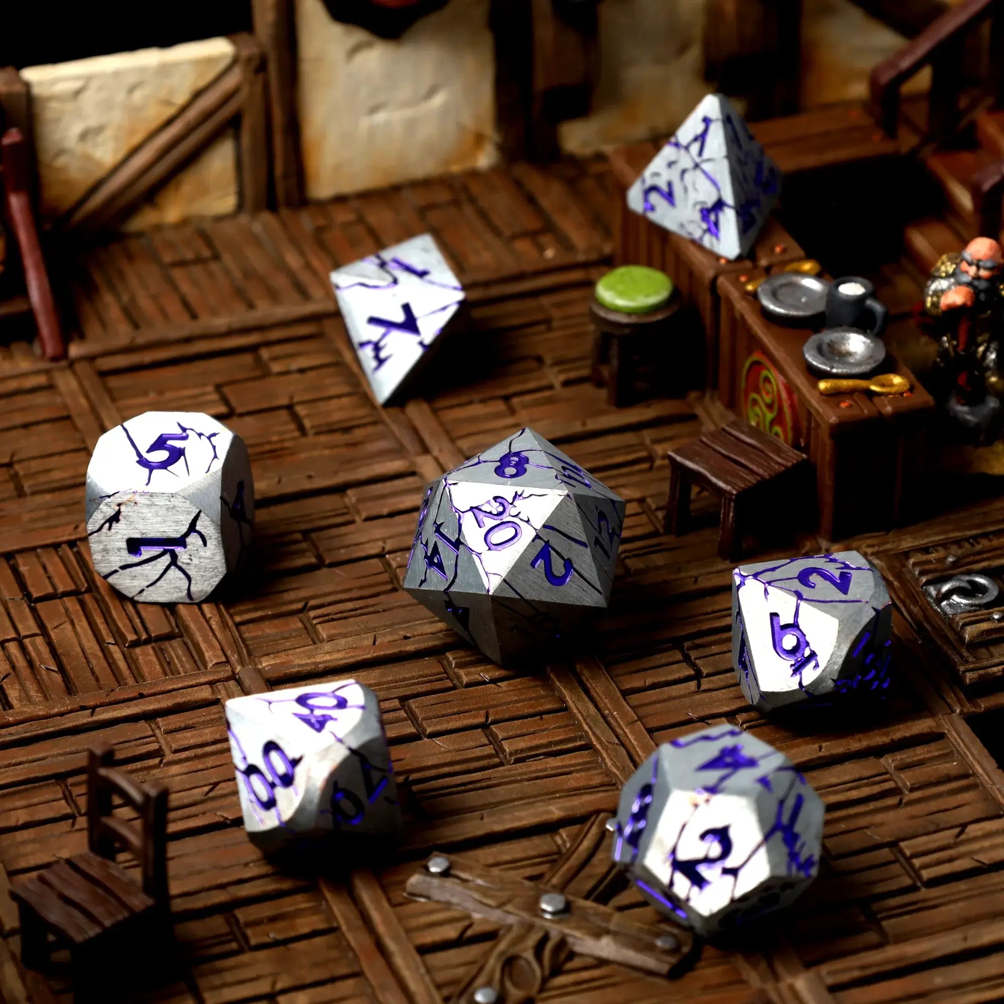 Echoes in Steel Metal RPG Dice Set