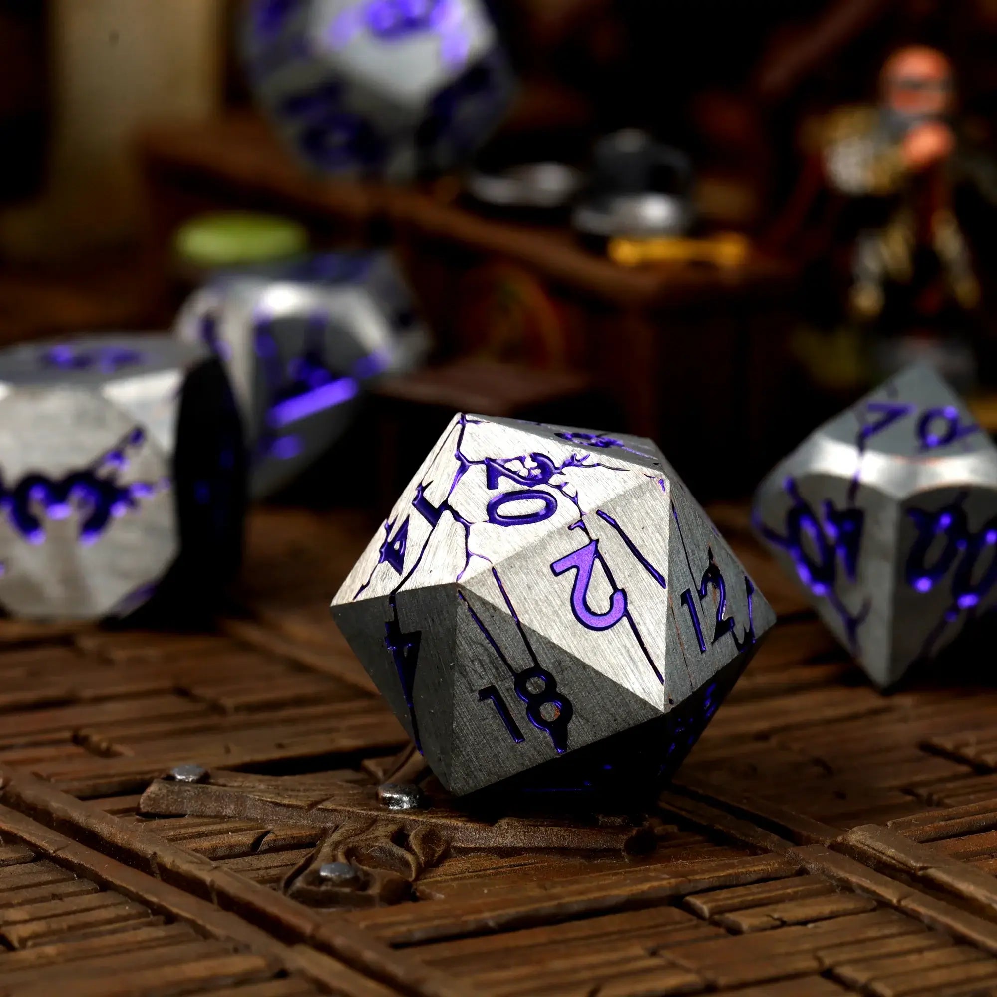 Echoes in Steel Metal RPG Dice Set