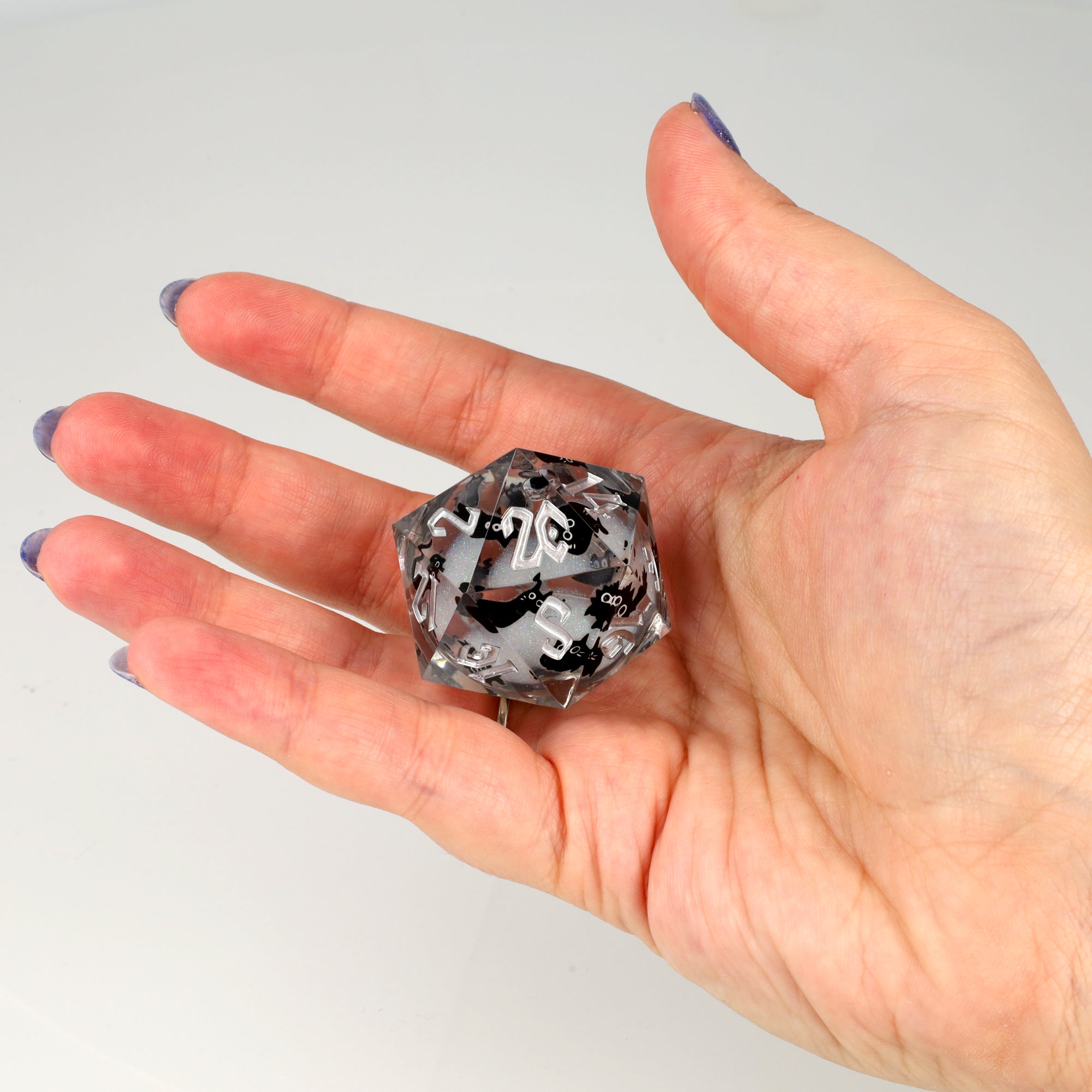 Meowgic Stone 33mm Liquid Core D20 view 3