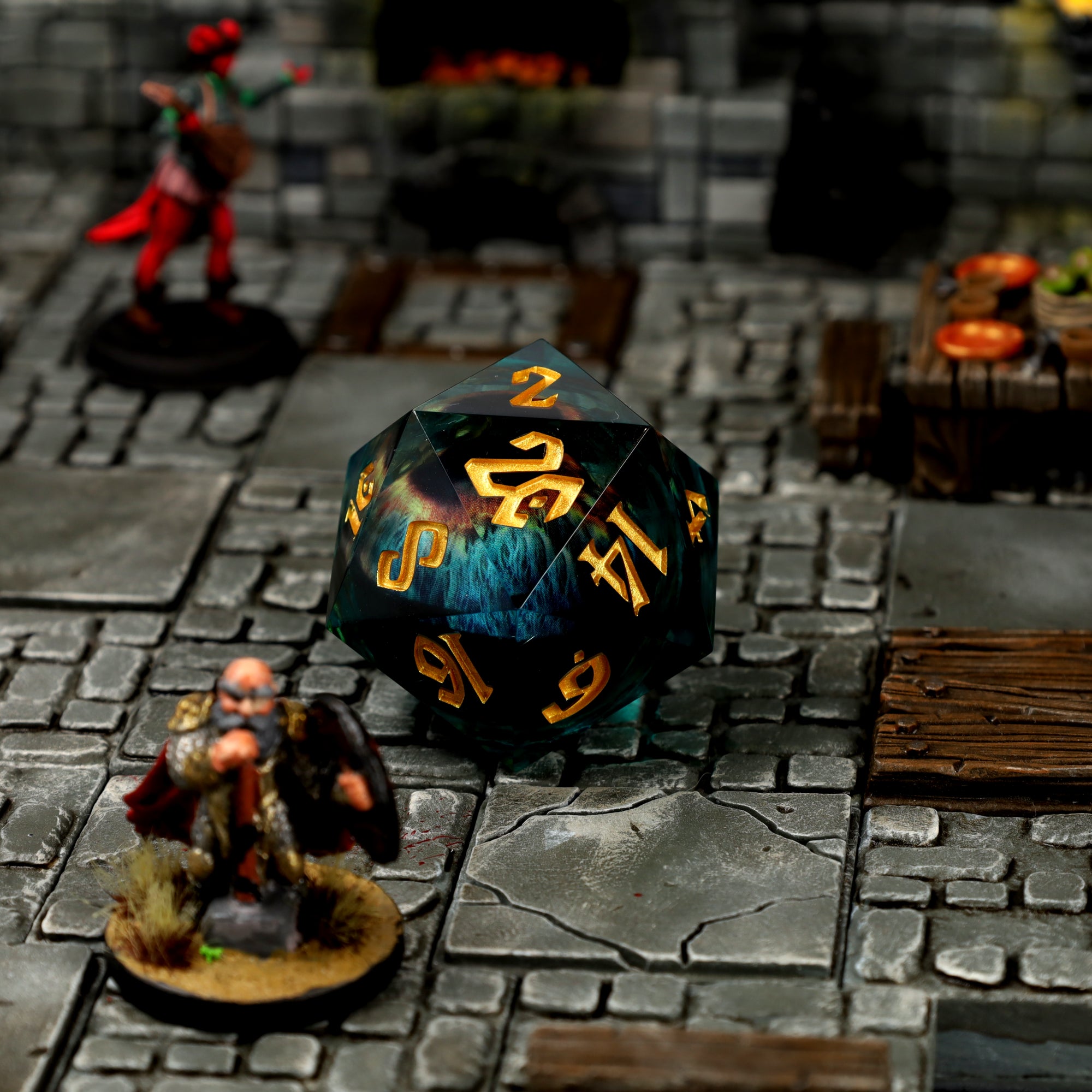 Eye of the Oracle 33mm Floating Eye D20 in scene