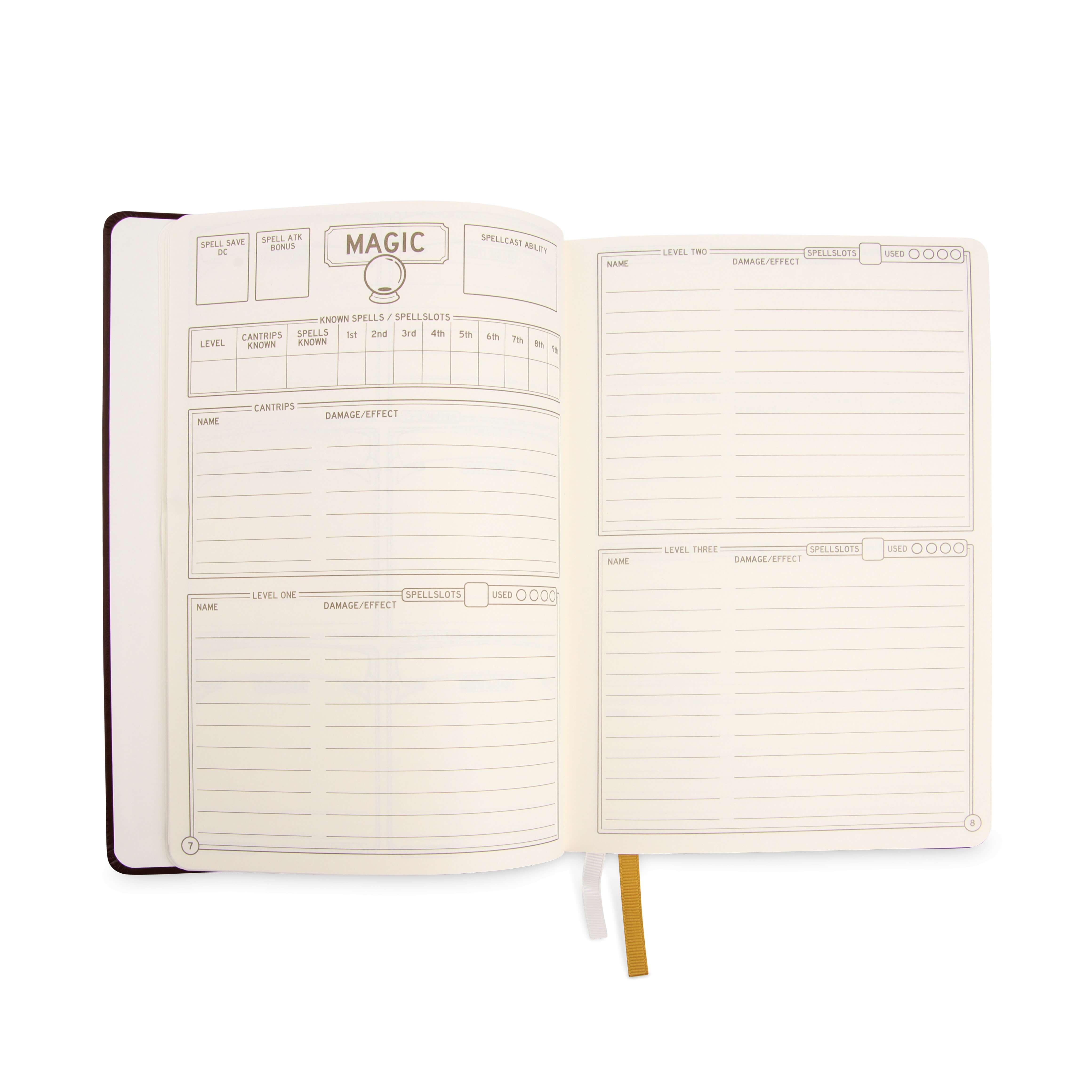DnD 5e Player Journal - Ultimate character sheet journal for Fifth edition - Glassstaff