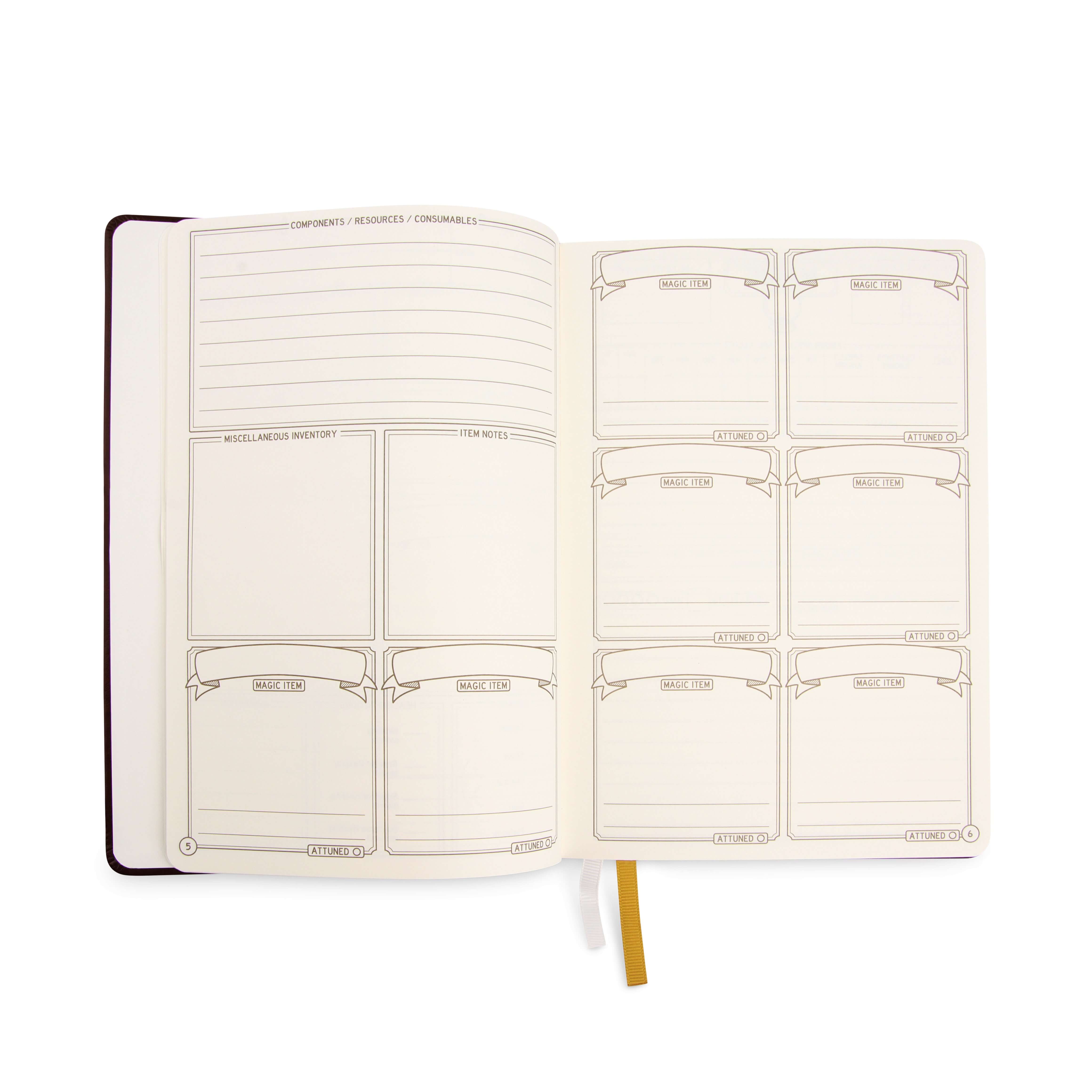 DnD 5e Player Journal - Ultimate character sheet journal for Fifth edition - Glassstaff