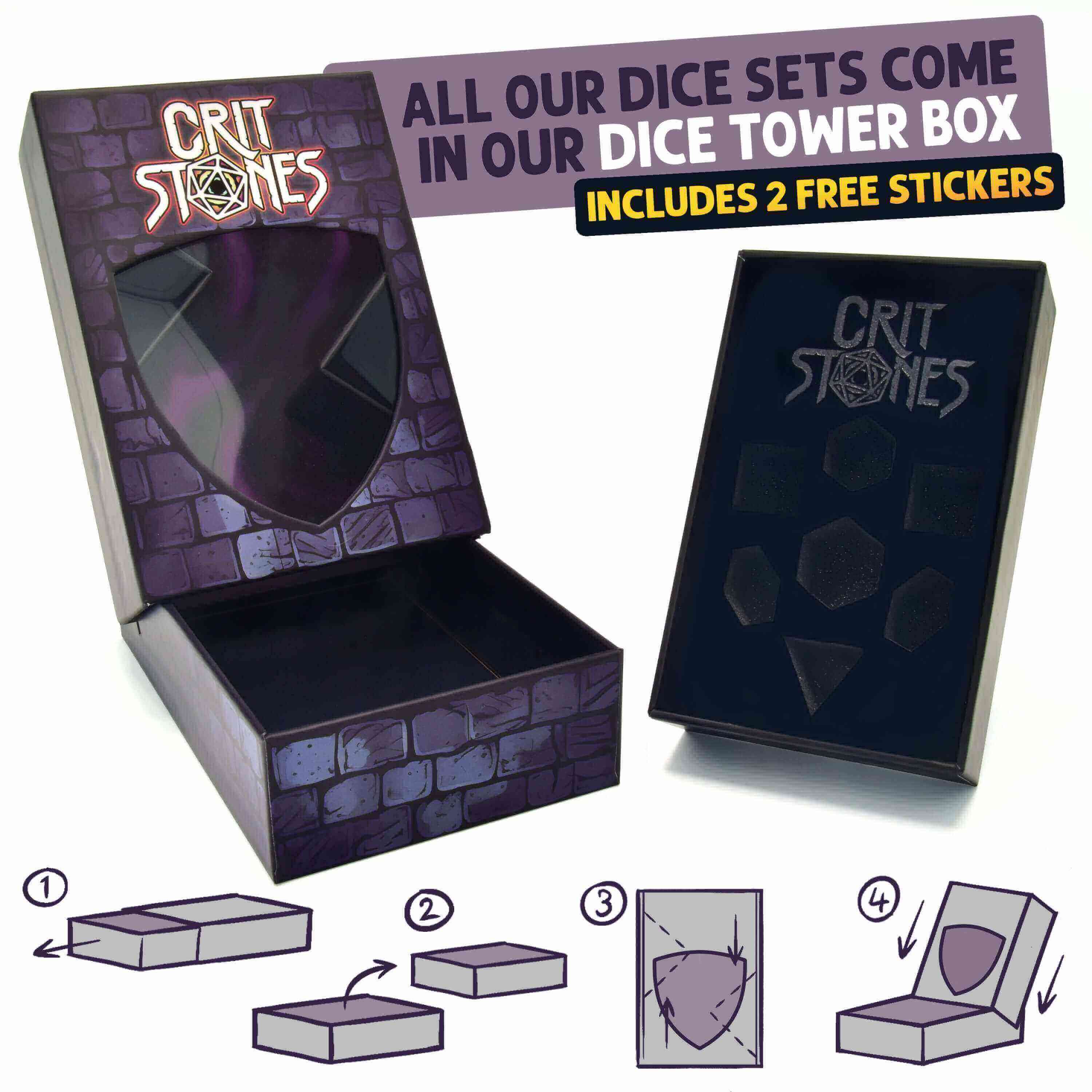 Ice Giant's Gaze Floating Eye RPG Dice Set