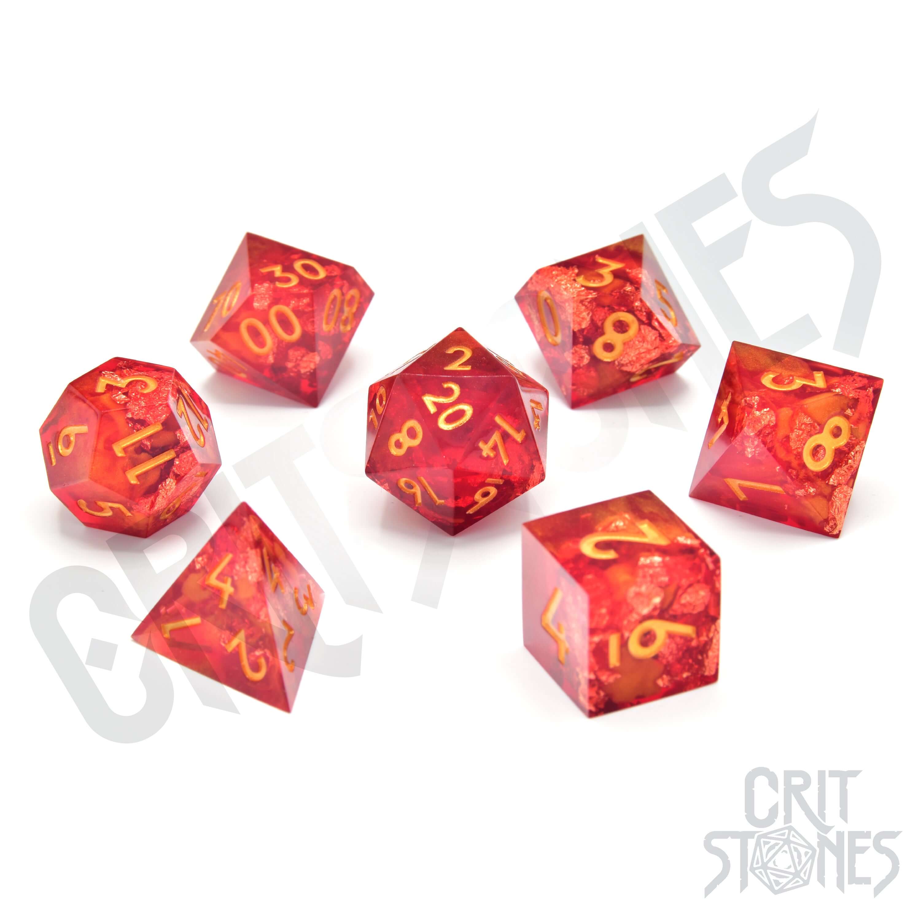 Dragonheart Sharp Edge Resin RPG Dice Set