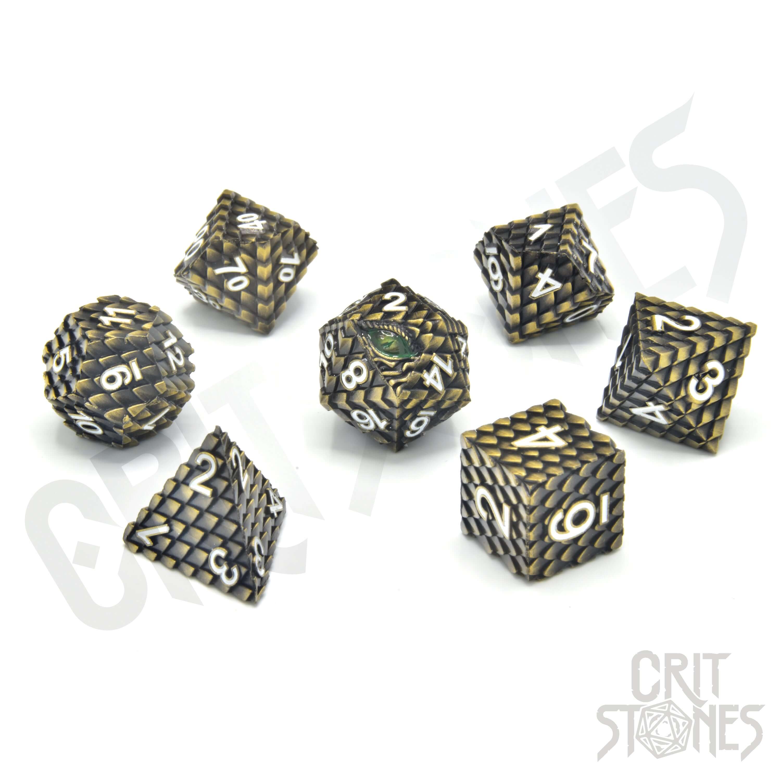 Drudaxizius Metal RPG Dice Set