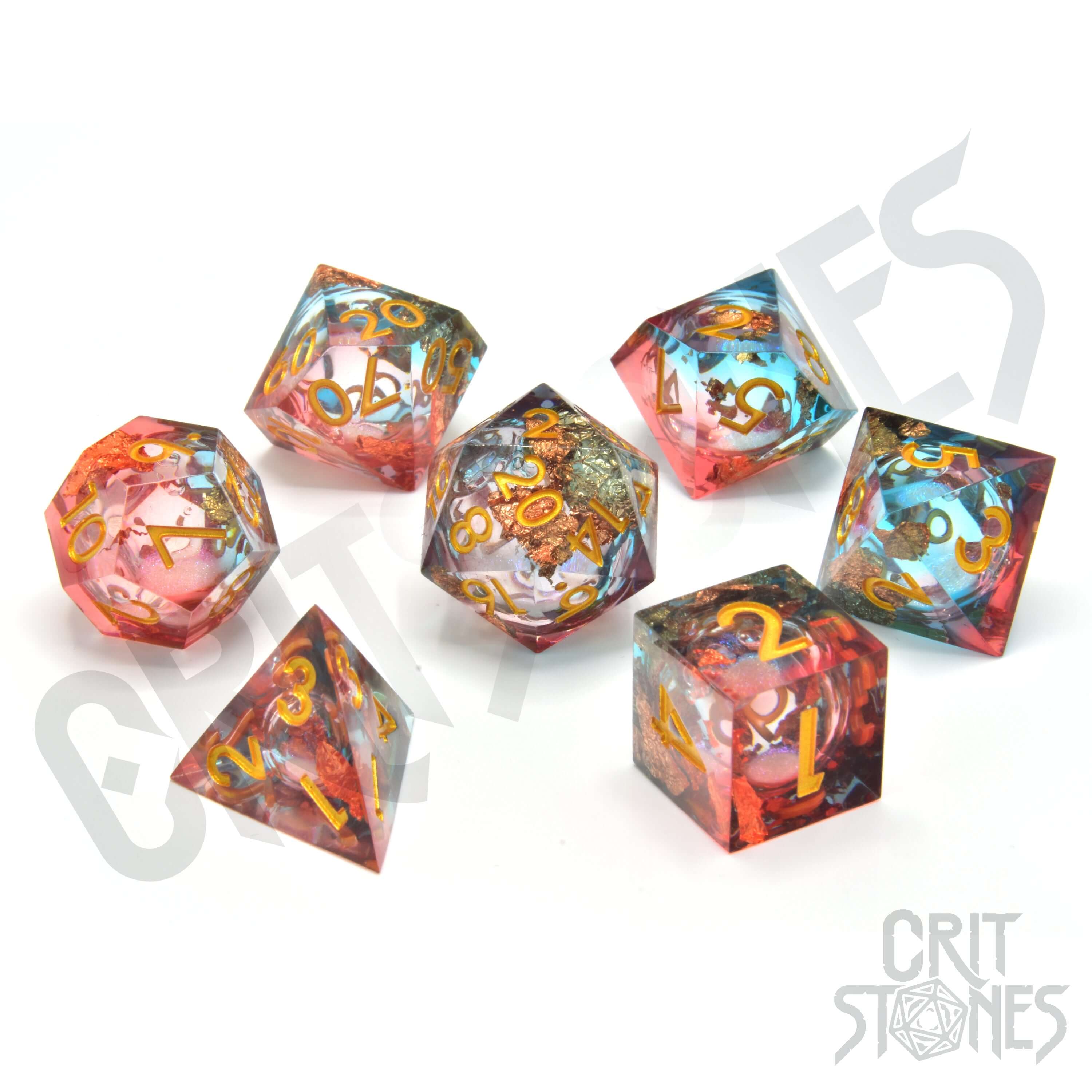 Dusky Dreams Liquid Core RPG Dice Set