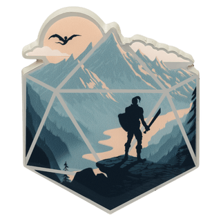 The d20 Champion Pin - D&D / TTRPG Pin - Glassstaff
