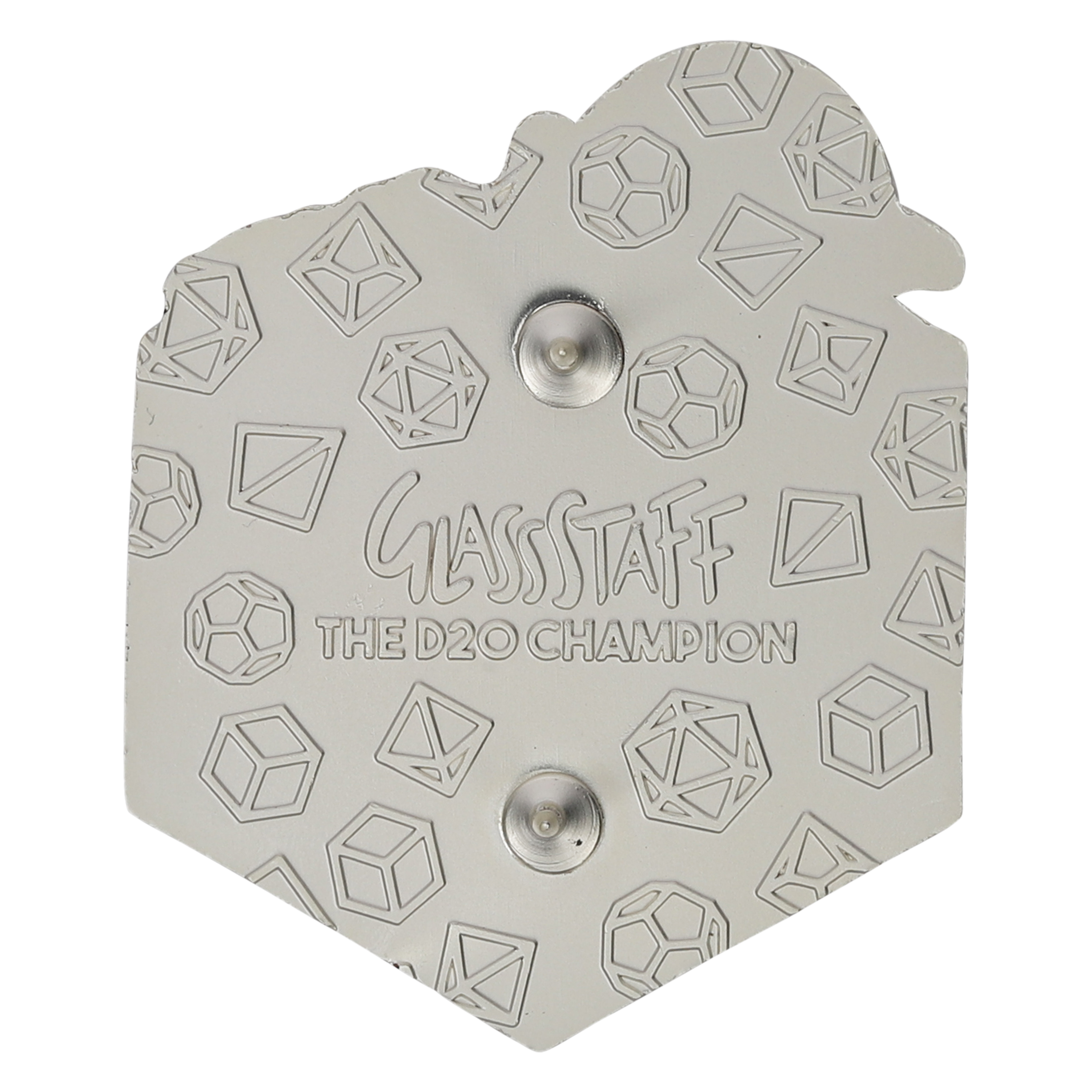 The d20 Champion Pin - D&D / TTRPG Pin - Glassstaff