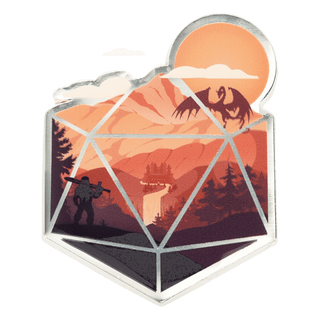 The d20 Hero Pin - D&D / TTRPG Pin - Glassstaff