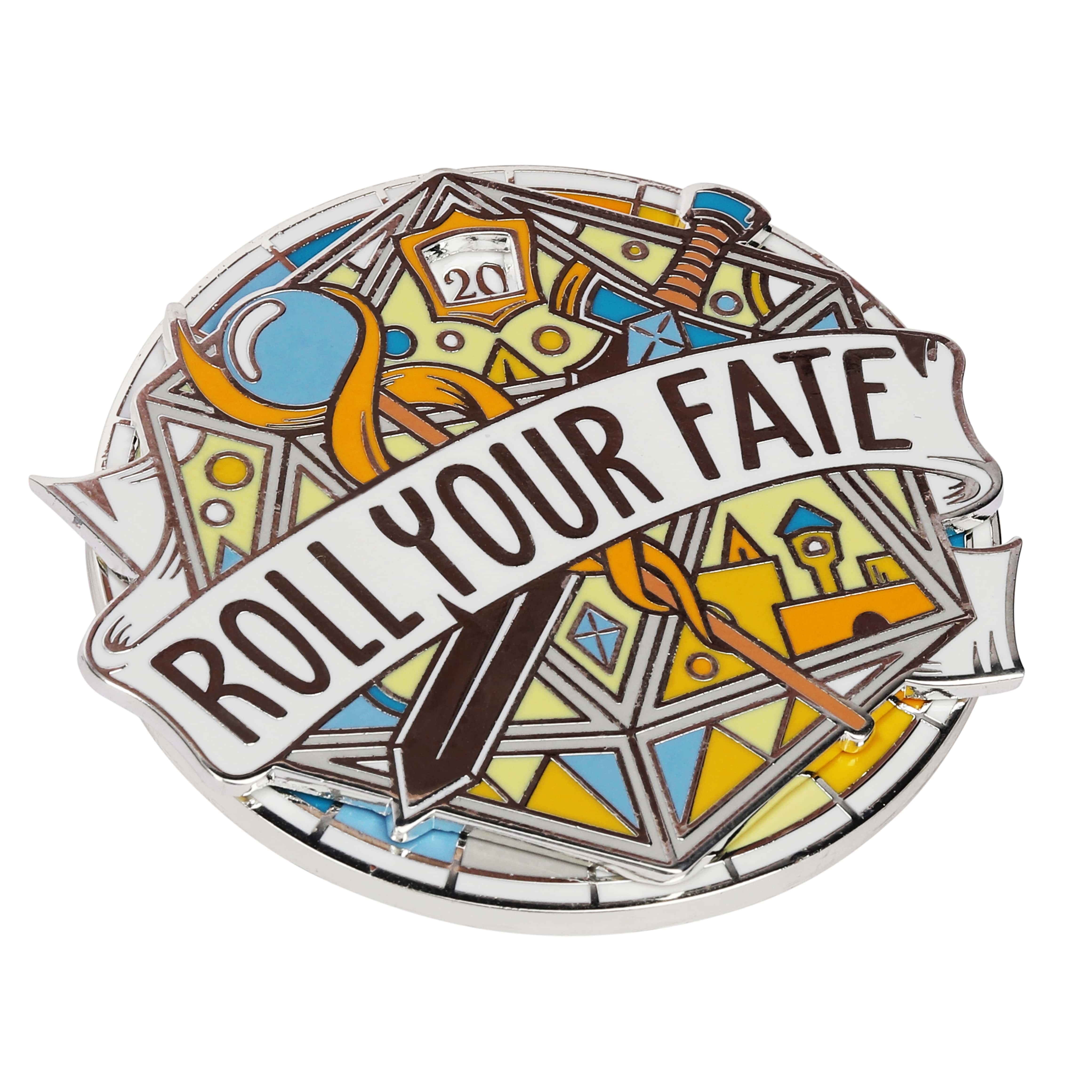 Roll Your Fate Spinner Pin - D&D / TTRPG Pin - Glassstaff