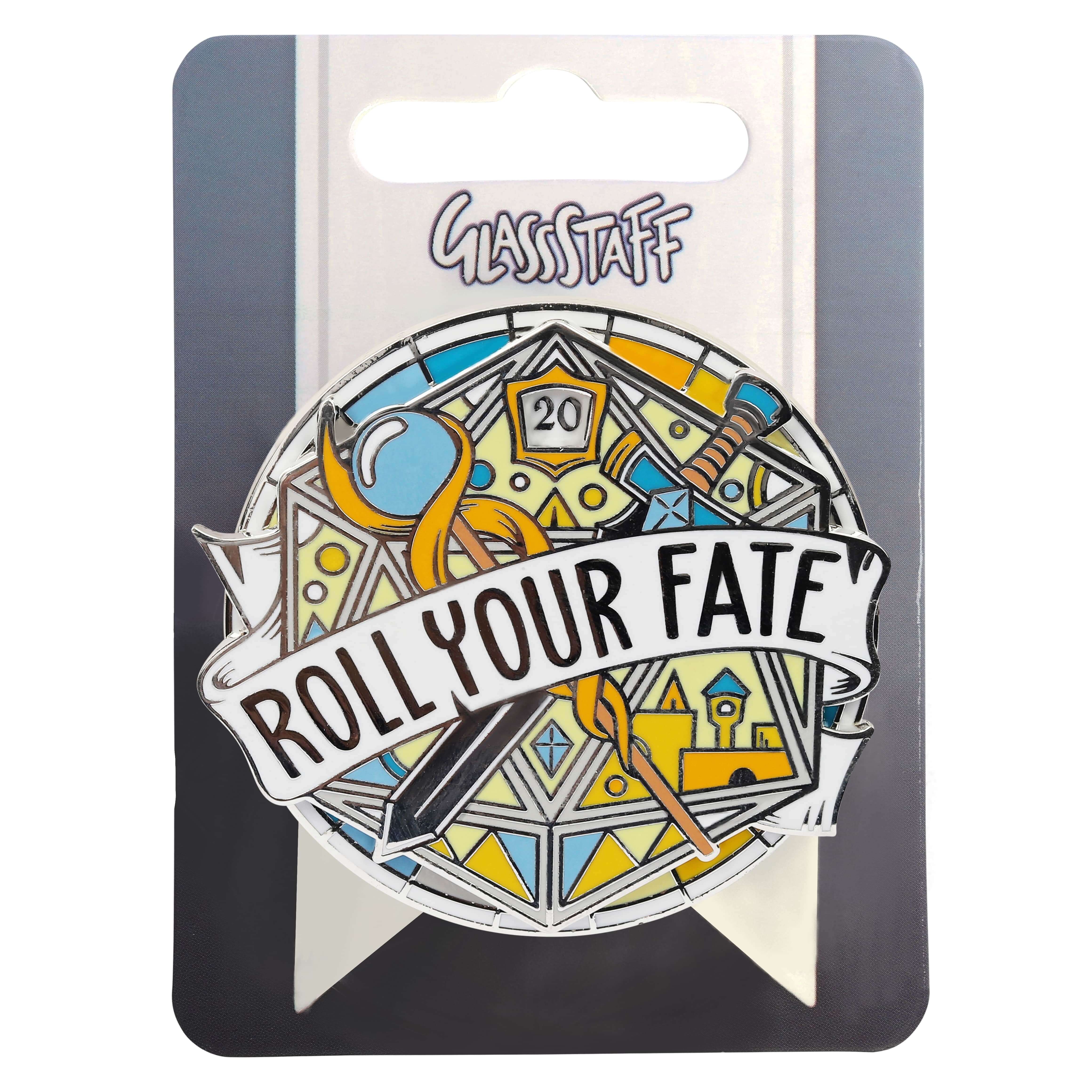 Roll Your Fate Spinner Pin - D&D / TTRPG Pin - Glassstaff