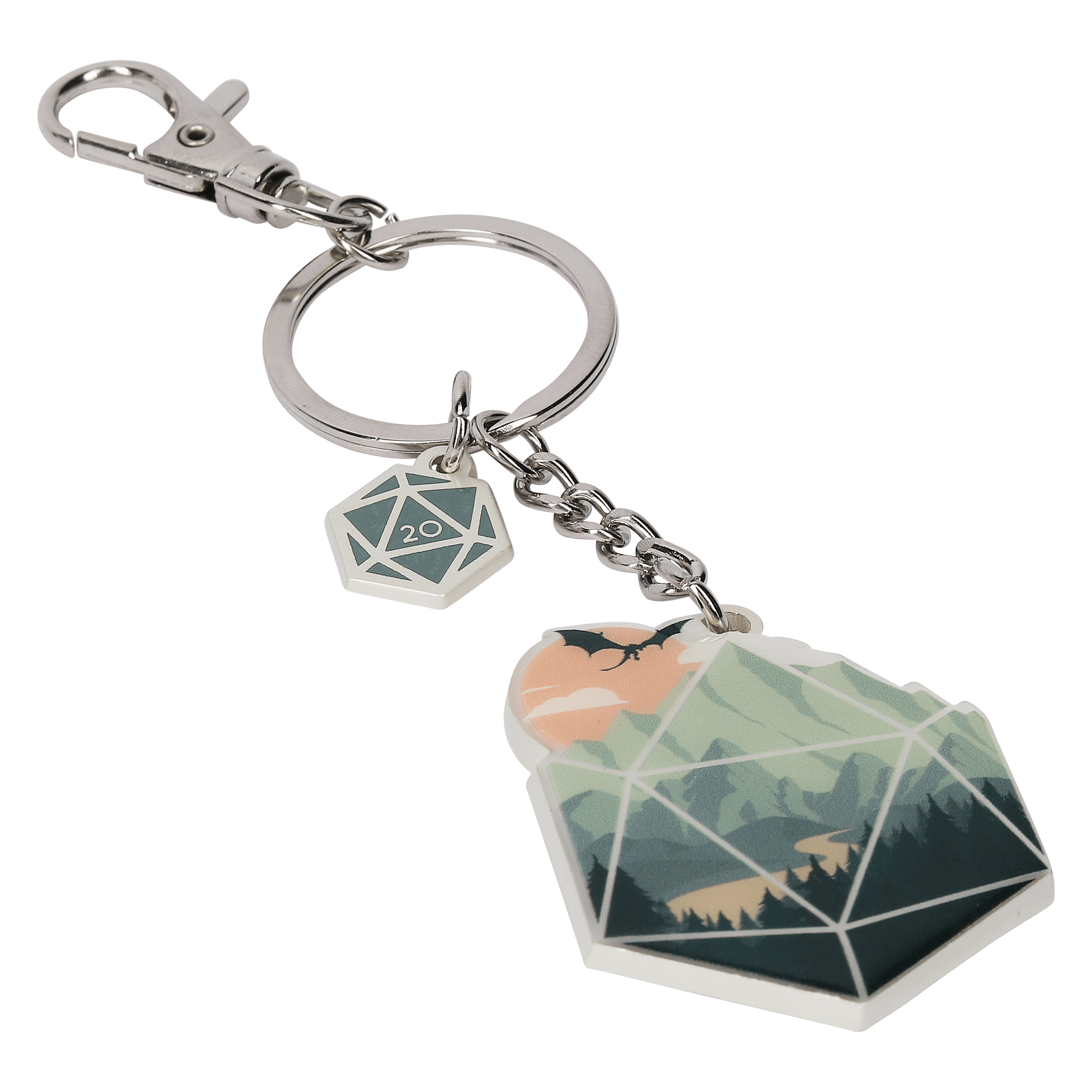 A d20 Scene Keychain