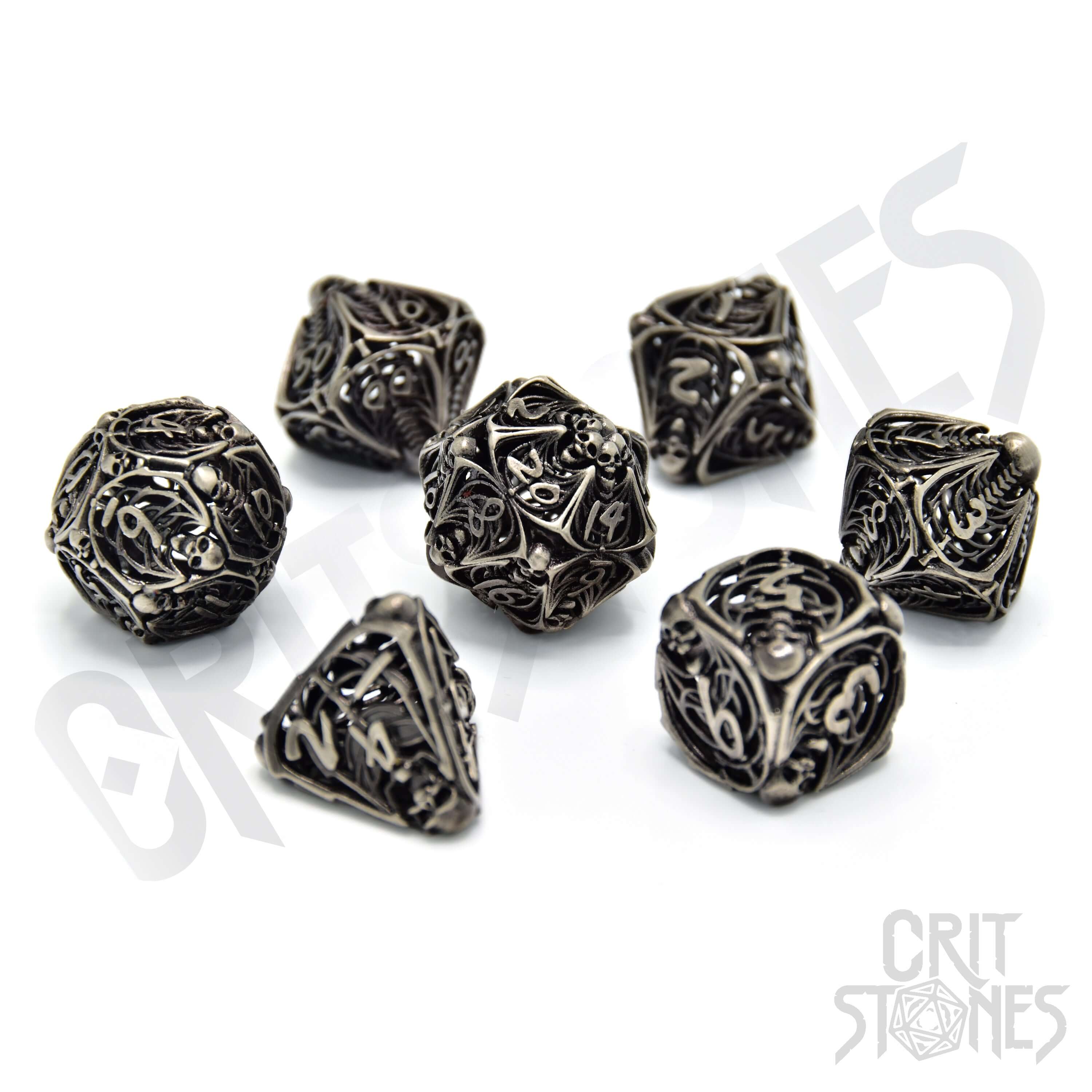 Soulreaper Hollow Metal RPG Dice Set