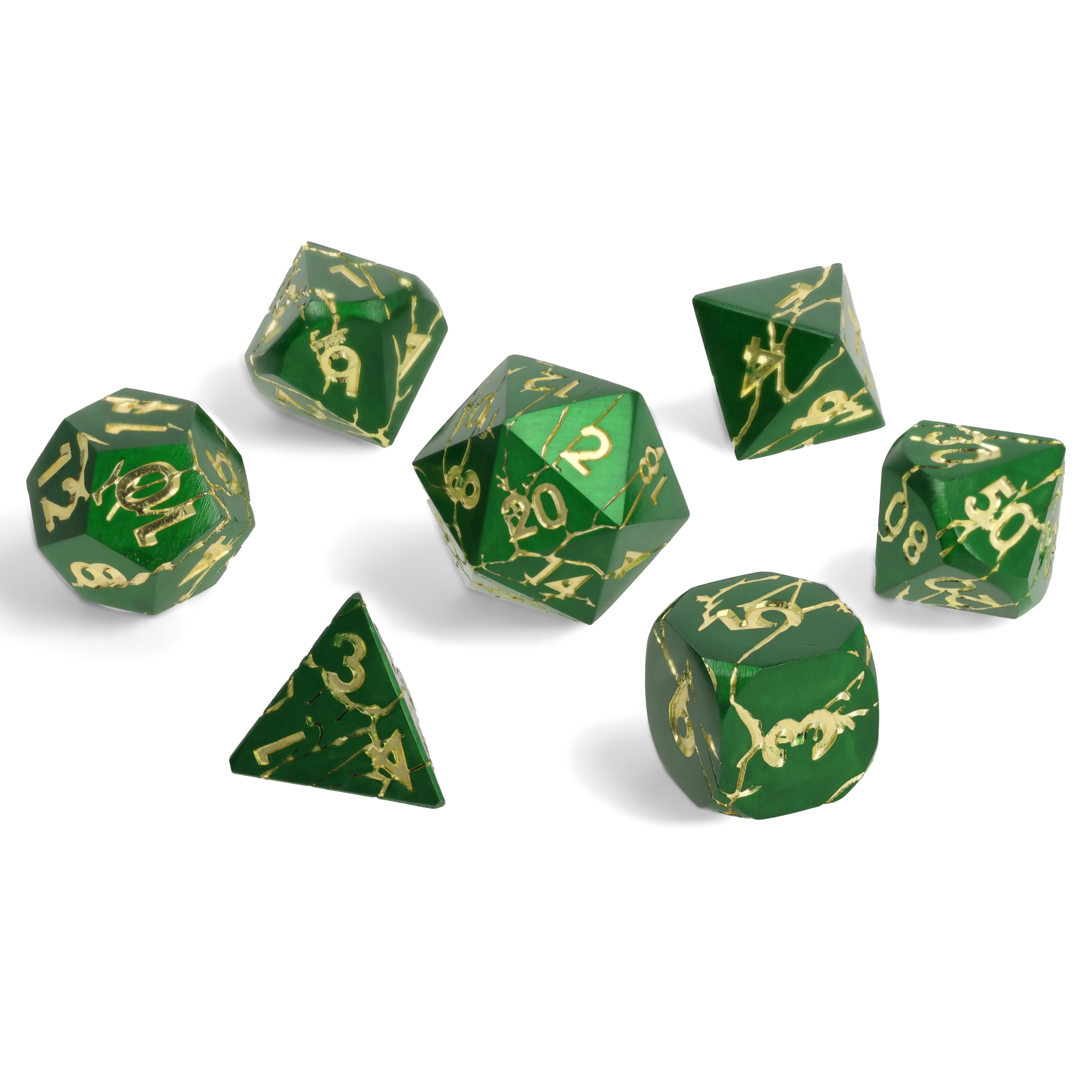 Wildlight Break Metal RPG Dice Set