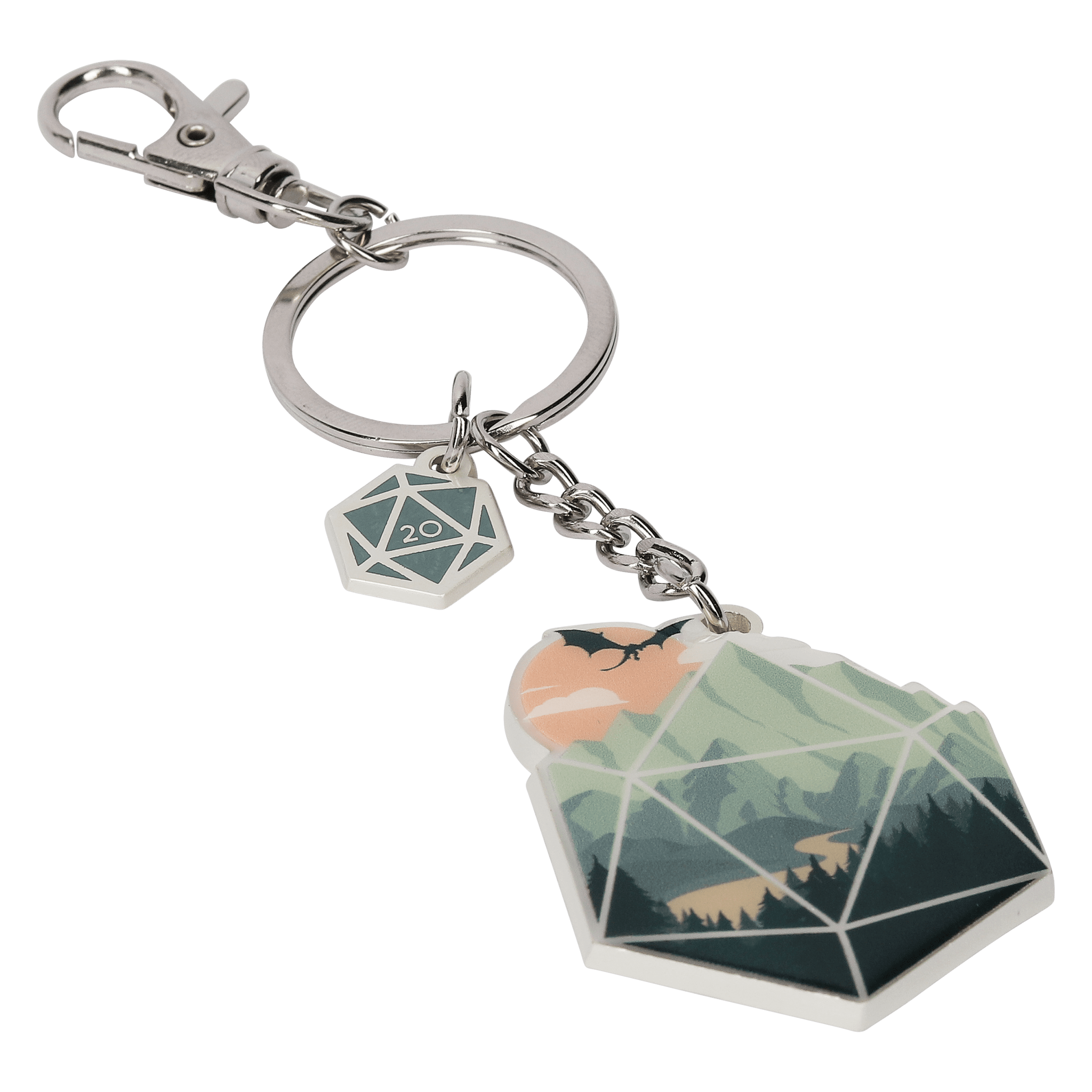 A d20 Scene Keychain - Keychain - GlassStaff