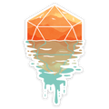 A D20 Sunset Sticker - Sticker - GlassStaff