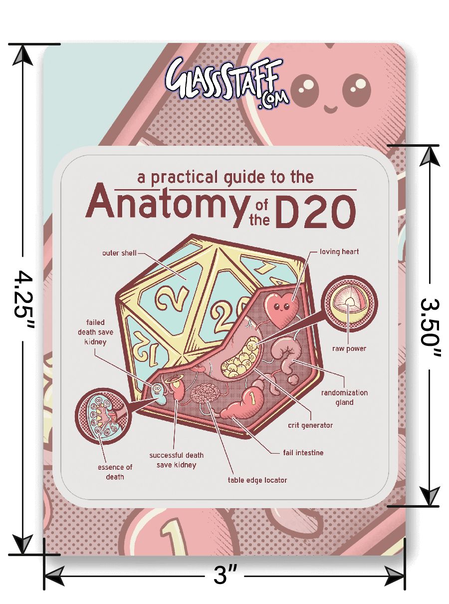 Anatomy of the D20 Sticker