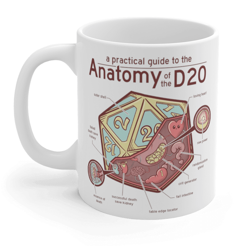 Anatomy of the D20 Gift Mug