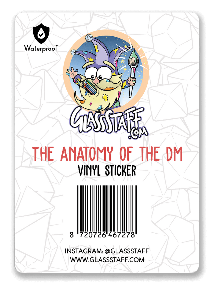 Anatomy DM Sticker D&D Vinyl, waterproof Sticker