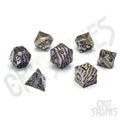Arcanist's Aura Metal RPG Dice Set - RPG Dice Set - GlassStaff