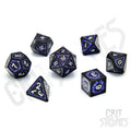 Astral Gleam Metal RPG Dice Set - RPG Dice Set - GlassStaff