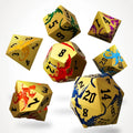 Aurum Ascension Metal RPG Dice Set - RPG Dice Set - GlassStaff