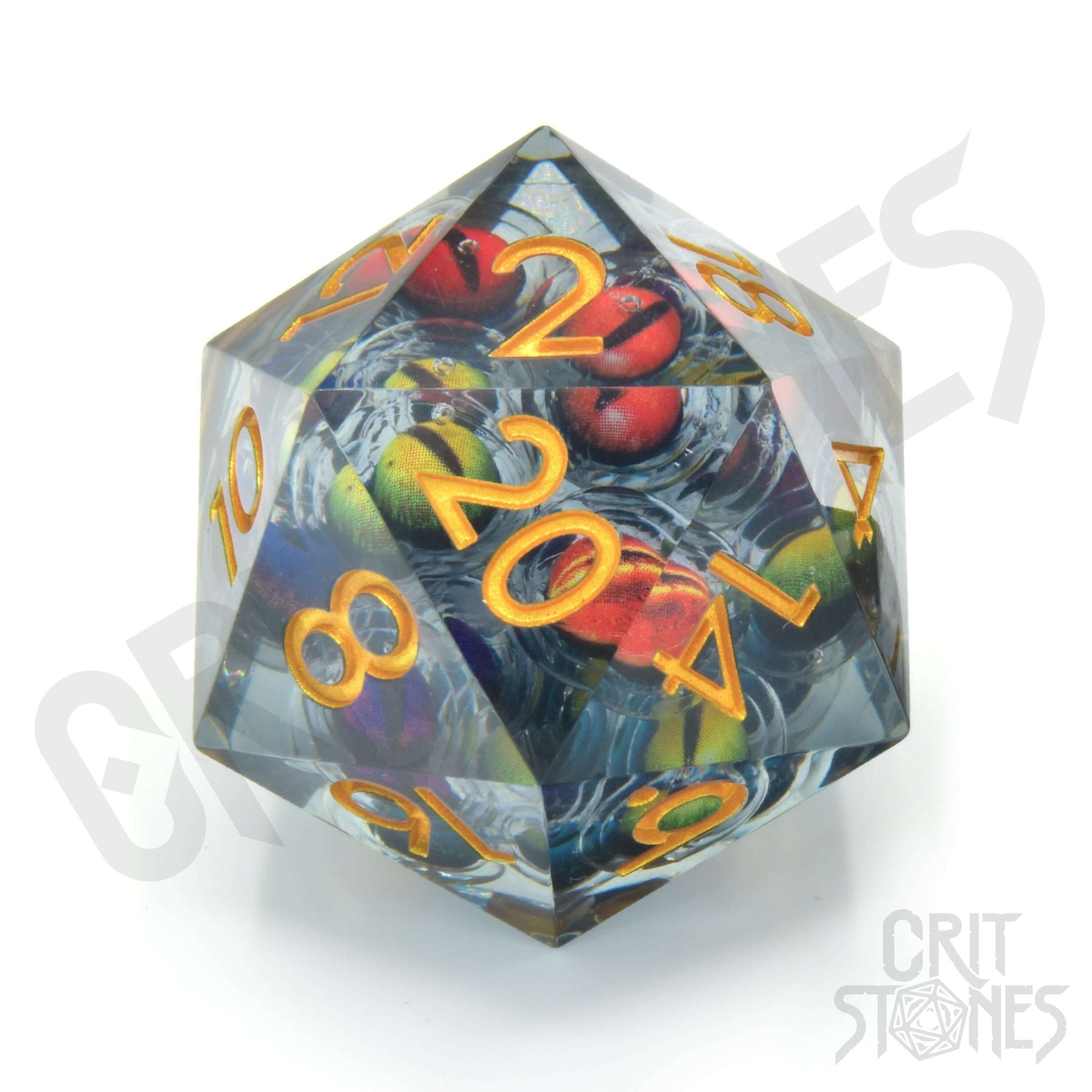 Beholden 33mm Floating Eyes D20 - 33mm D20 - GlassStaff