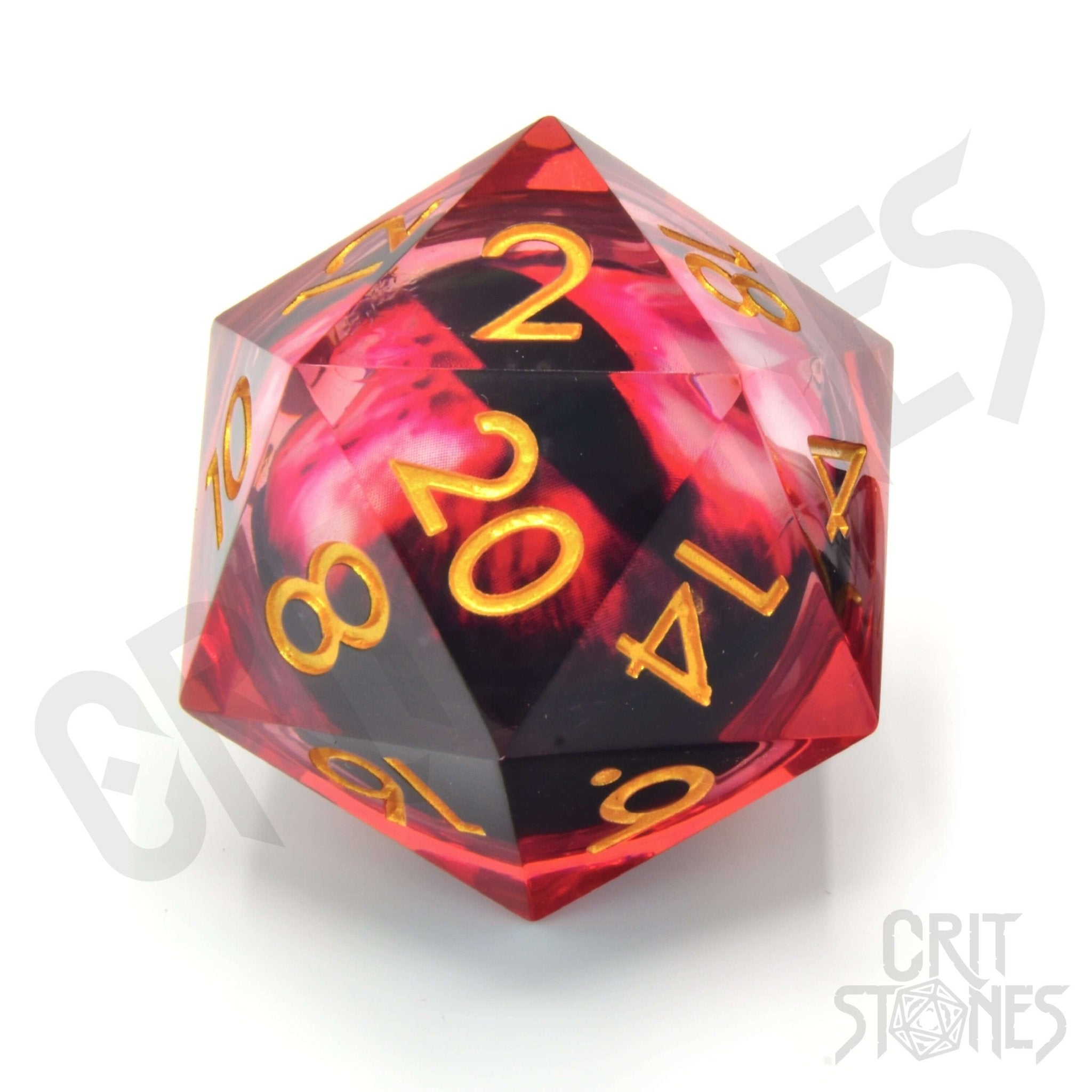 Blood Iris 33mm Floating Eye D20 - 33mm D20 - GlassStaff