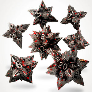 Brutal Bane Metal RPG Dice Set - RPG Dice Set - GlassStaff