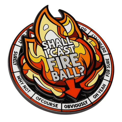 Casting Fireball Spinner Pin - Pin - GlassStaff