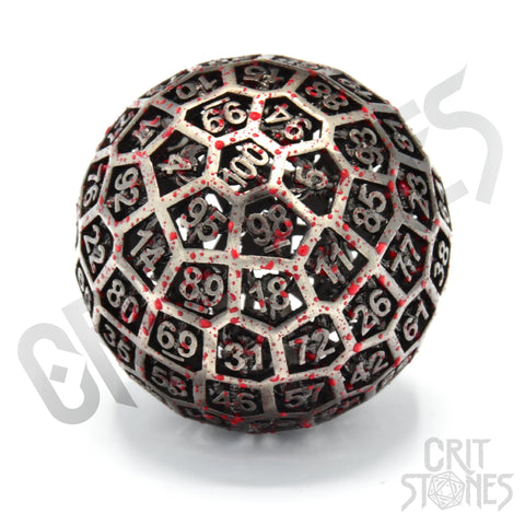 Centigrave Hollow Metal d100 - d100 - GlassStaff
