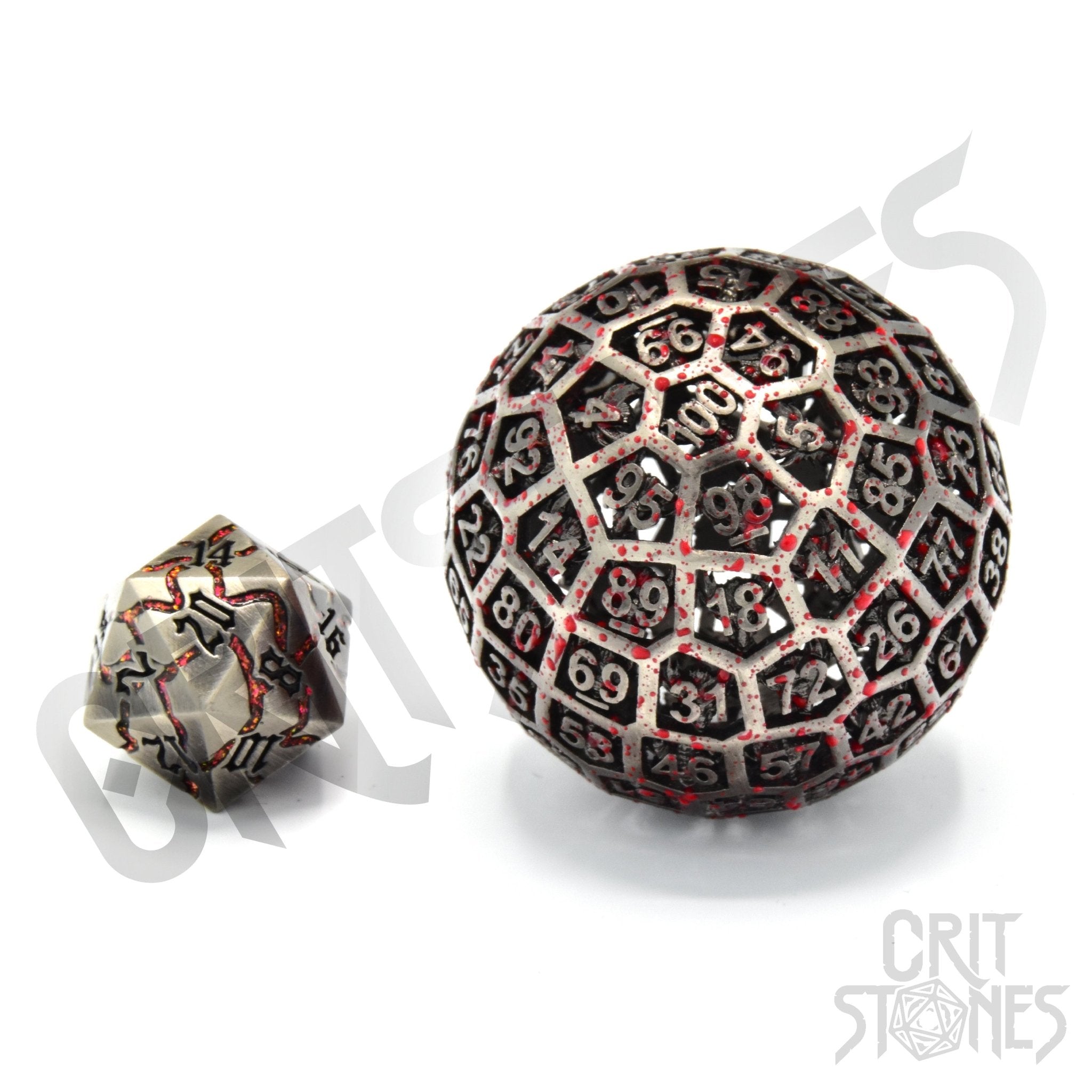 Centigrave Hollow Metal d100 - d100 - GlassStaff