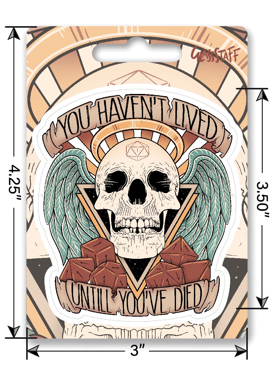 Karakter Dood Sticker - D&D / TTRPG Sticker - {{5443ee9bbb87df655e72d367c3a96256}}