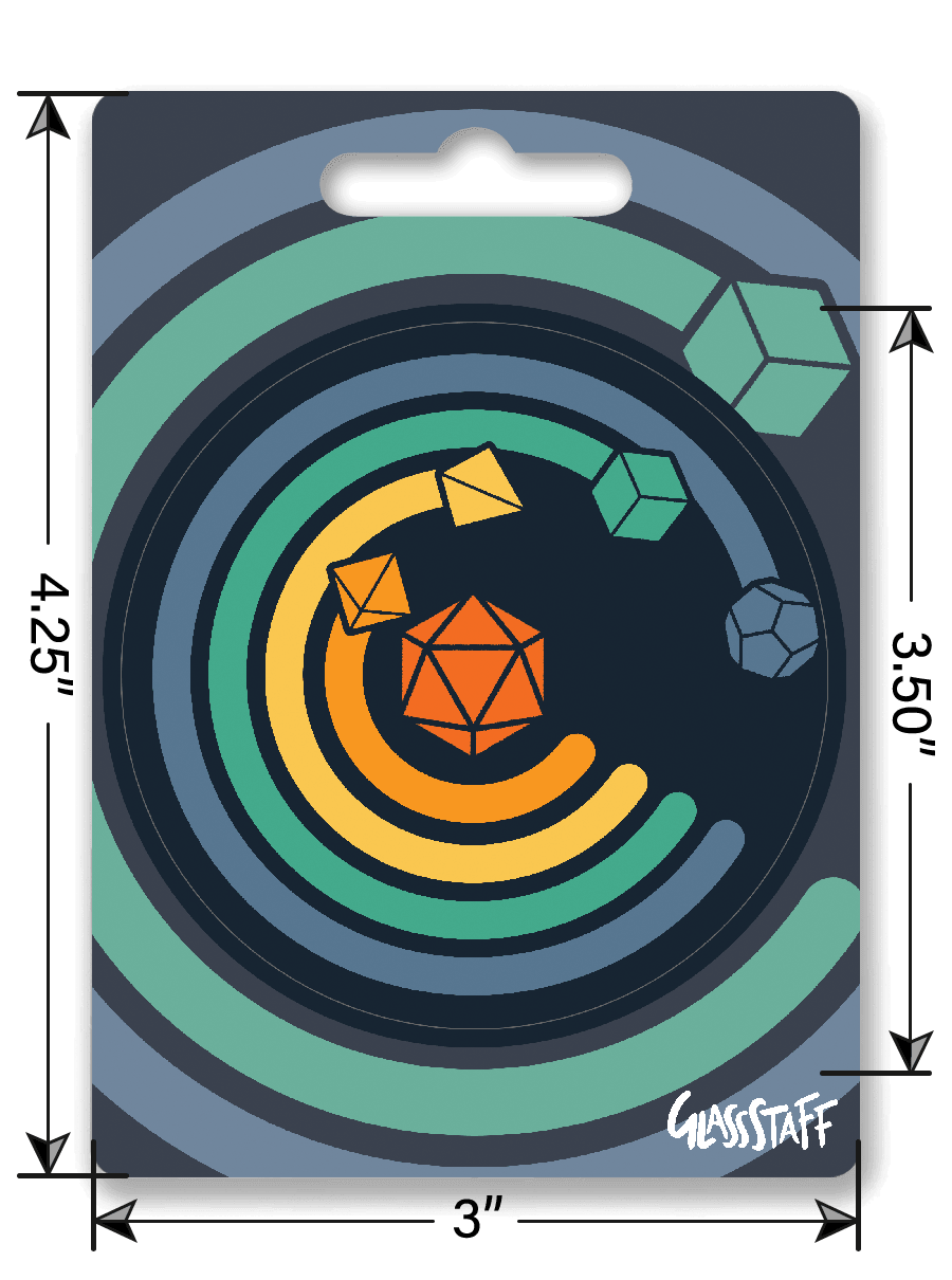 Cirkel van Dobbelsteen Sticker - D&D / TTRPG Sticker - {{933962f4eff5b4114dee86c3f800a786}}