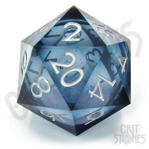 Cloud Nebula 50mm Liquid Core D20 - 50mm D20 - GlassStaff