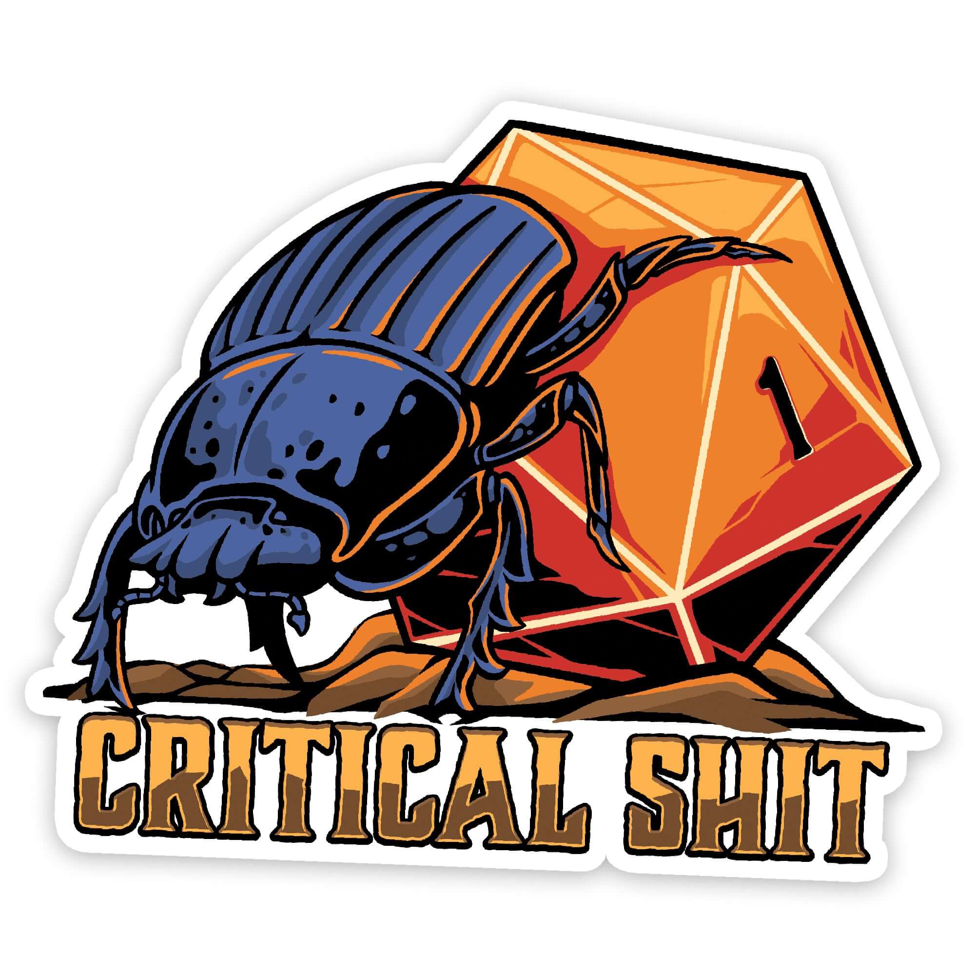 Critical Shit Sticker - Sticker - GlassStaff