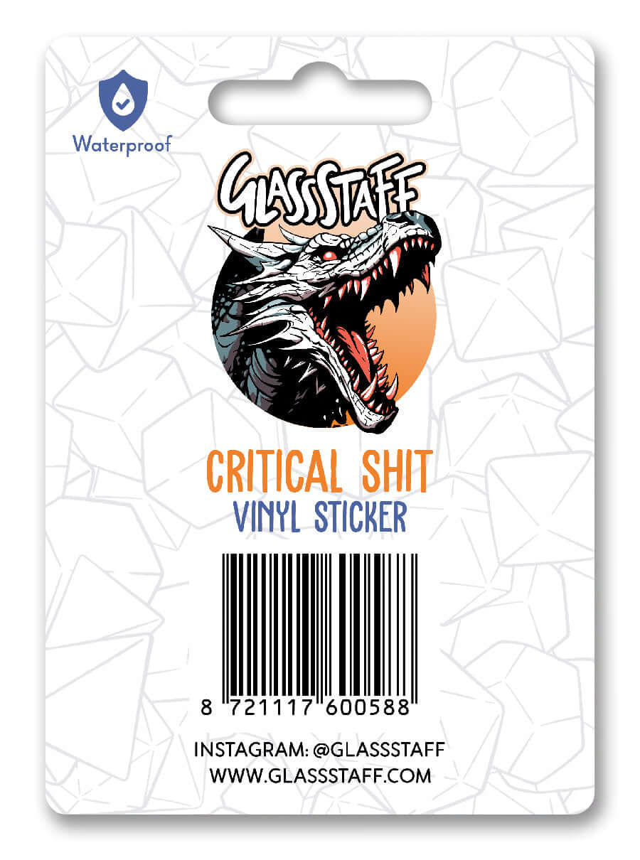 Critical Shit Sticker - Sticker - GlassStaff