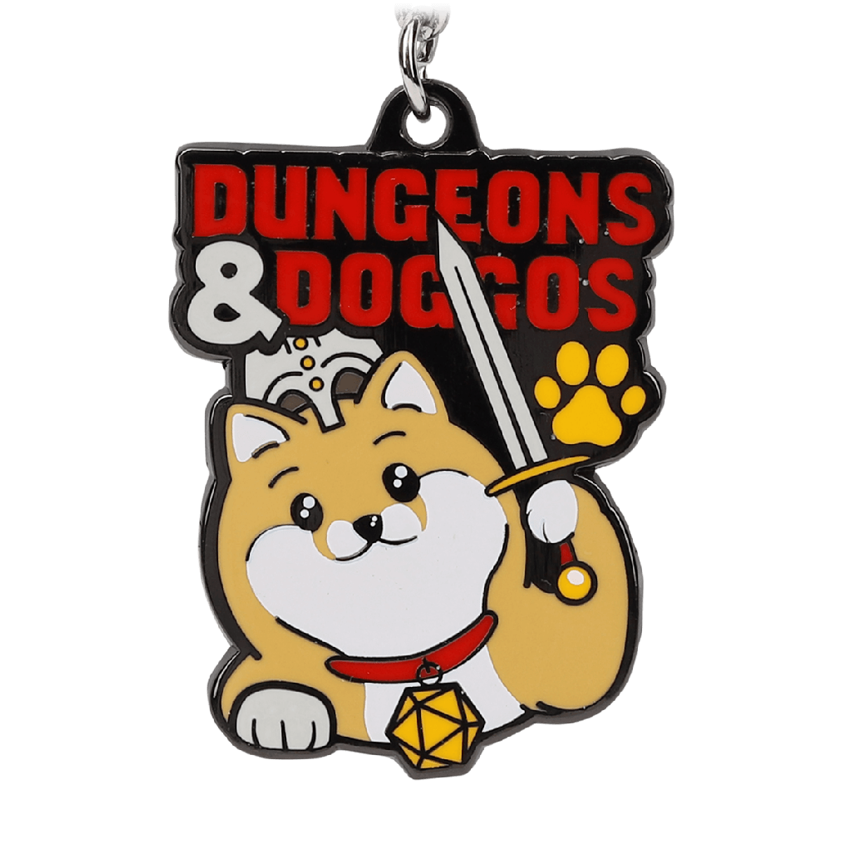 Dungeons & Doggos Keychain - Keychain - GlassStaff
