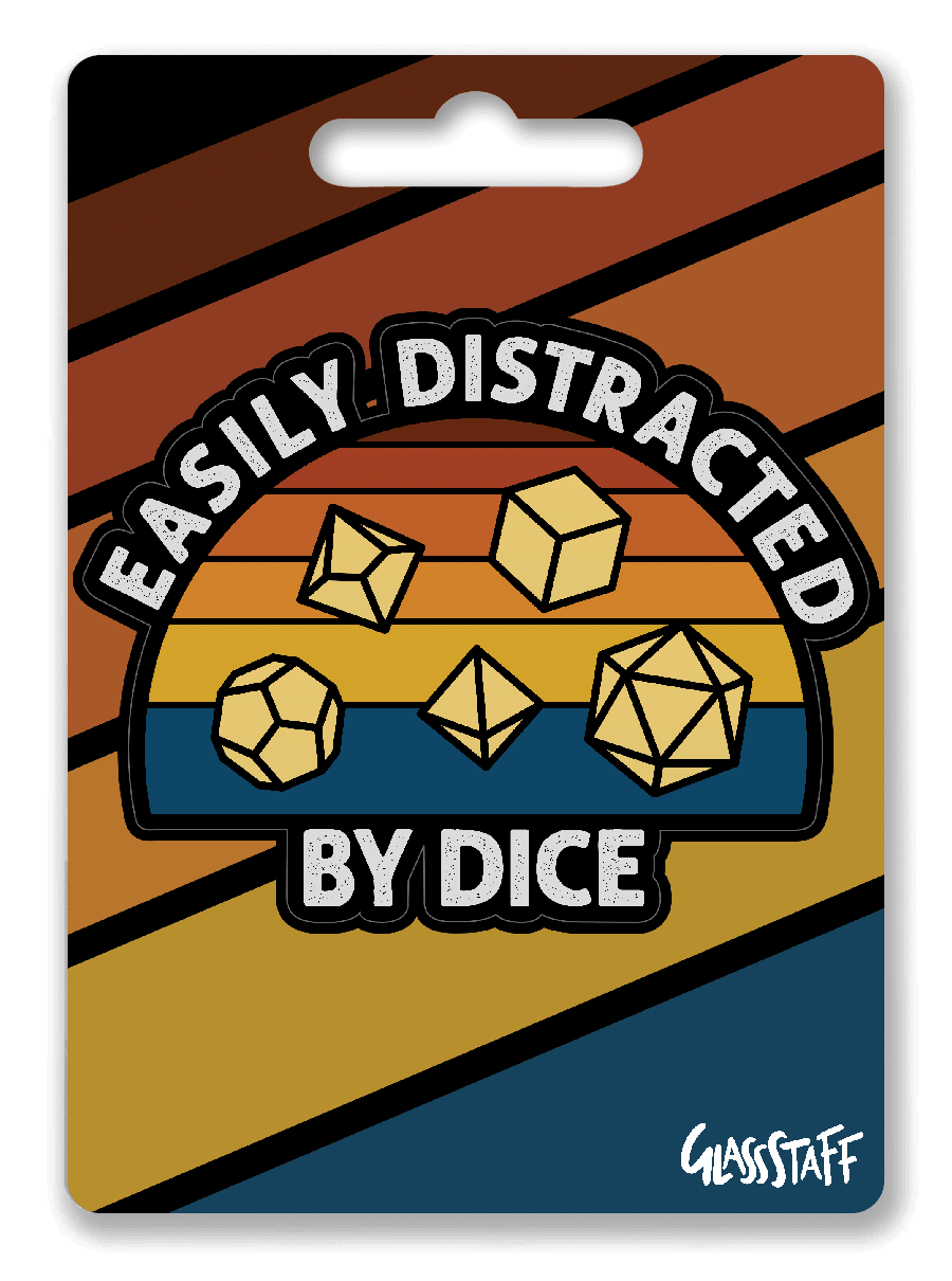 Easily Distracted Sticker - Sticker - GlassStaff