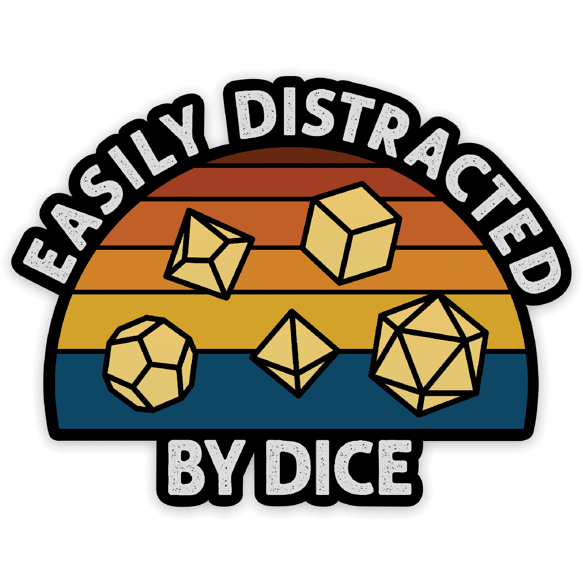 Easily Distracted Sticker - Sticker - GlassStaff