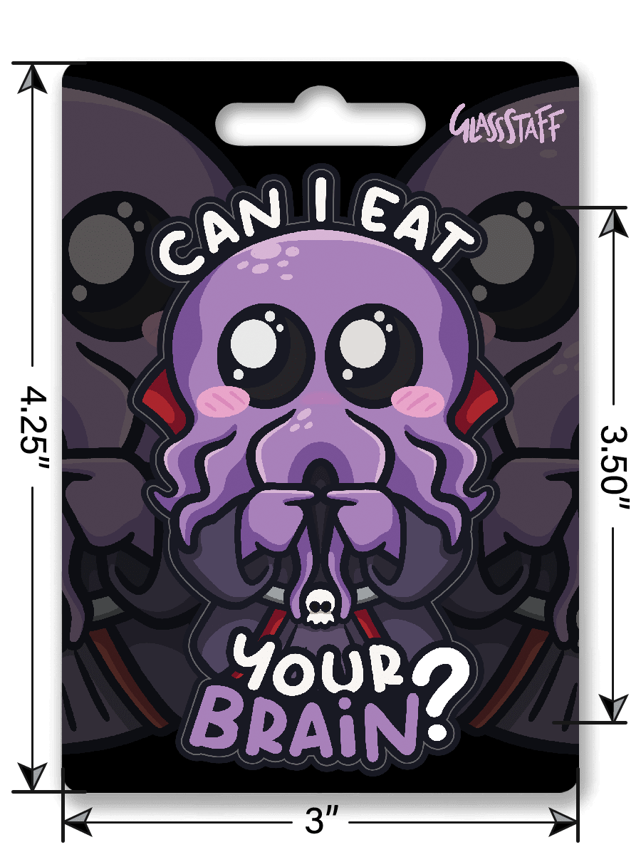 Eat Your Brain Sticker - Sticker - GlassStaff