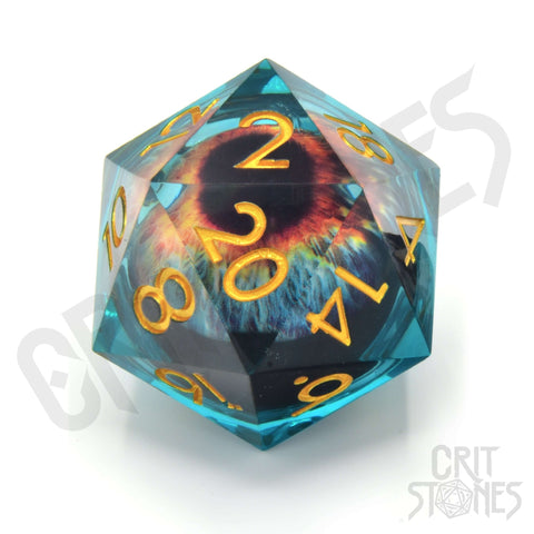 Eye of the Oracle 33mm Floating Eye D20 - 33mm D20 - GlassStaff