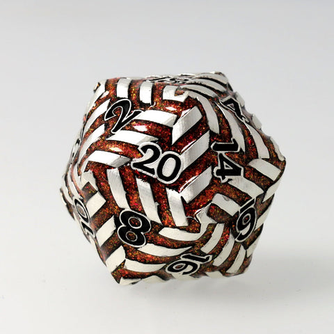 Forgespired 33mm Metal D20 - 33mm D20 - GlassStaff