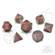 Fractured Fate Metal RPG Dice Set - RPG Dice Set - GlassStaff
