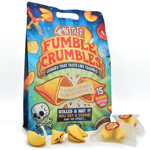 Fumble Crumbles - Critical Fail Cookies - Food - GlassStaff