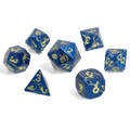 Gilded Rift Metal RPG Dice Set - RPG Dice Set - GlassStaff