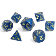 Gilded Rift Metal RPG Dice Set - RPG Dice Set - GlassStaff