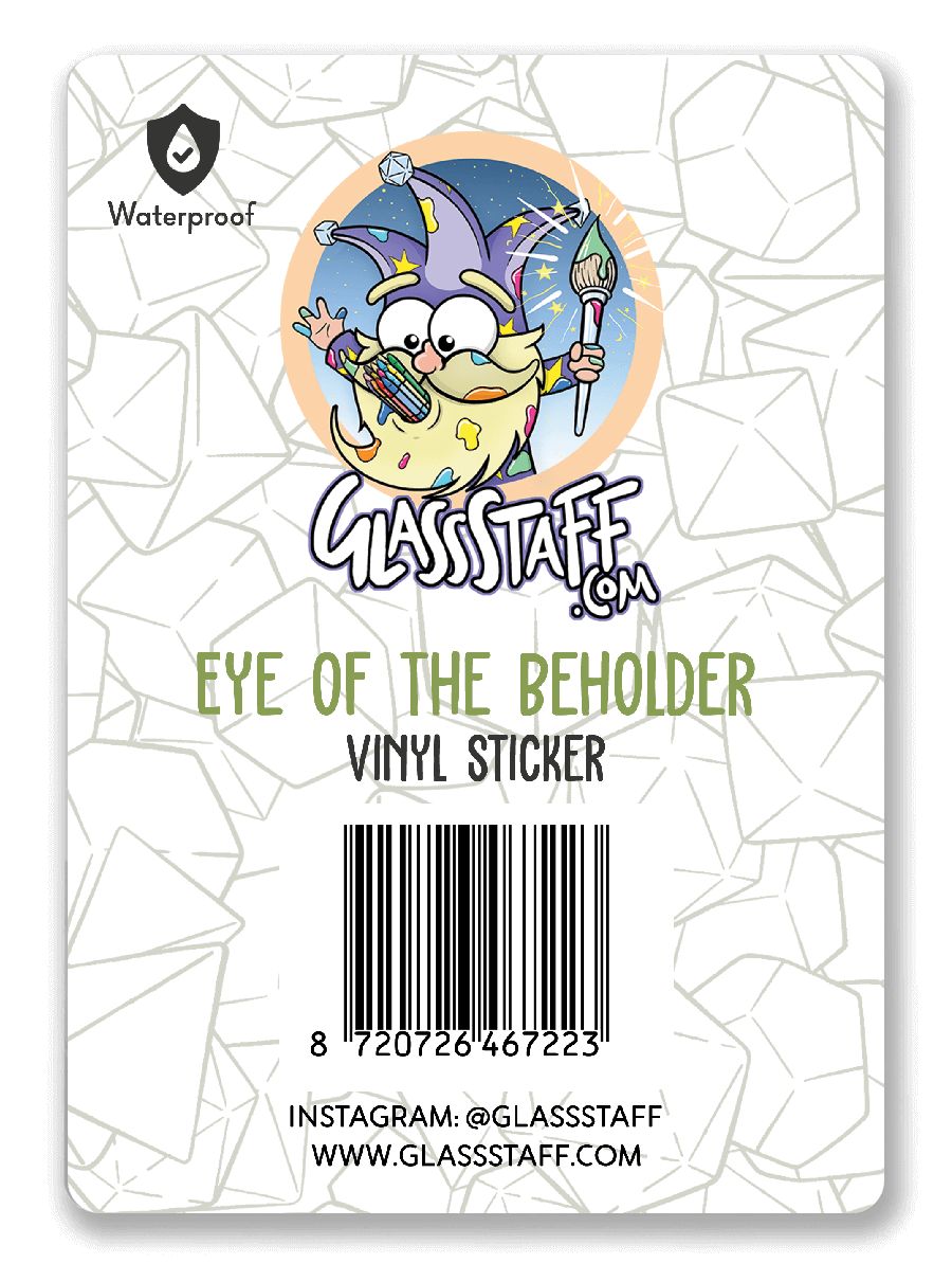 Eye of The Beholder Sticker - D&D / TTRPG Sticker - Glassstaff