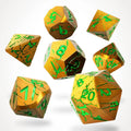 Gorgon Gaze Metal RPG Dice Sett - RPG Dice Set - GlassStaff